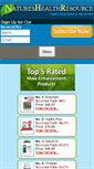 Mobile Screenshot of natureshealthresource.com